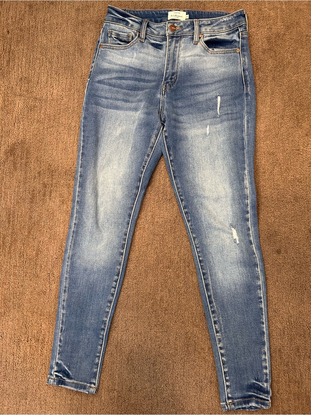 Bohme 27 Medium Wash Distressed Skinny Jean